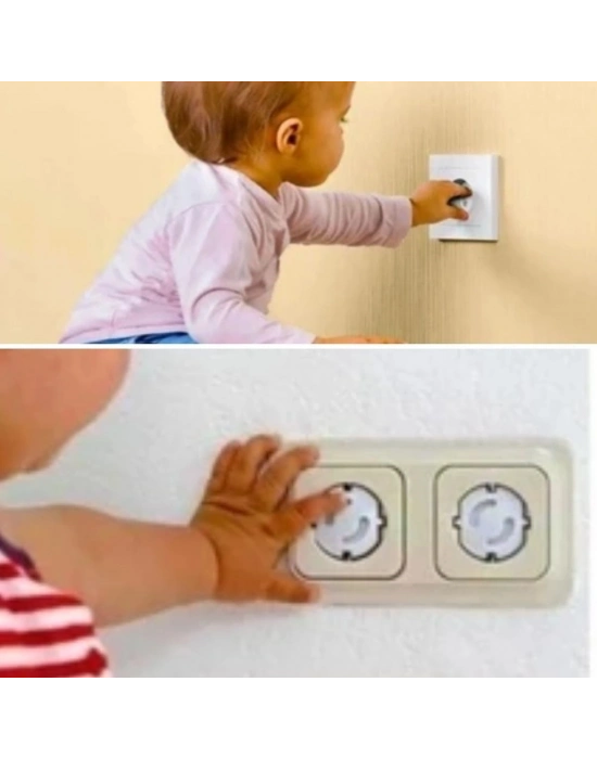 ®  6 Parça Çocuk Güvenlik 3lü Seti-2 Boy Çekmece,Dolap Kilidi ve 4 Adet Priz İçi Güvenlik Düğmesi