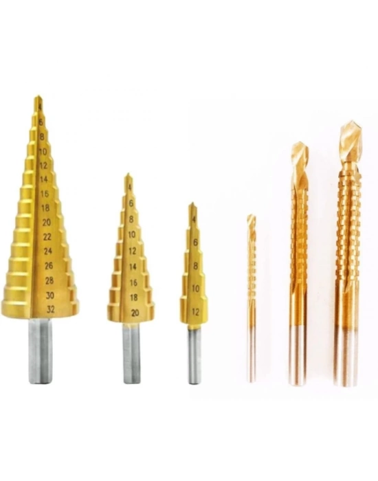 6 Parça Kademeli Matkap Ucu Seti