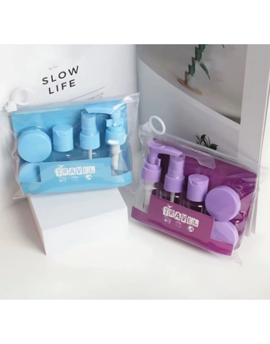 ® 6 Parça Renkli Kapaklı Seyahat İçin Boş Şişe Seti