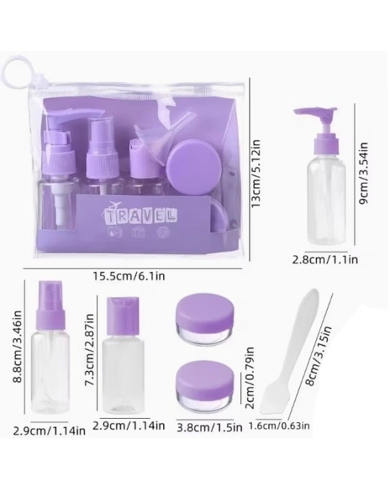 ® 6 Parça Renkli Kapaklı Seyahat İçin Boş Şişe Seti