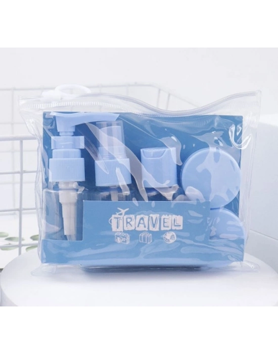 ® 6 Parça Renkli Kapaklı Seyahat İçin Boş Şişe Seti