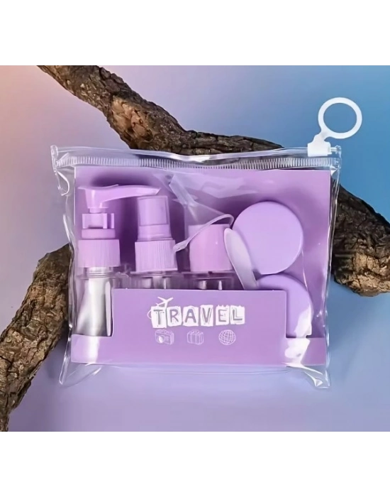 ® 6 Parça Renkli Kapaklı Seyahat İçin Boş Şişe Seti