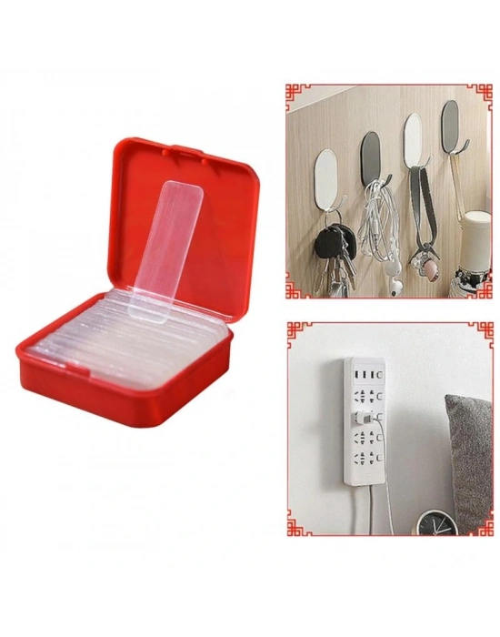 60 Parça Çift Taraflı Tekrar Kullanılabilir Yapışkan Bantlar