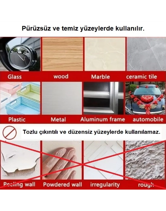 60 Parça Kolay Açılır Güçlü Çift Taraflı Bant 18mm*50mm