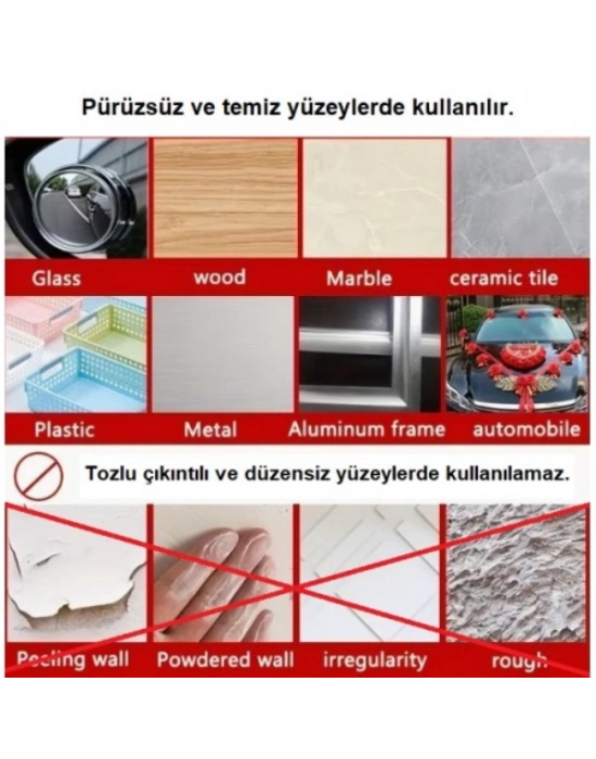 60 Parça Kolay Açılır Güçlü Çift Taraflı Bant 18mmx50mm