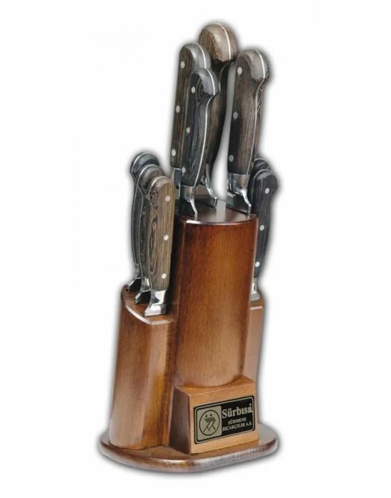 61504ym - Sürmene Yöresel Mutfak Bıçağı Seti - 10 Lu Set