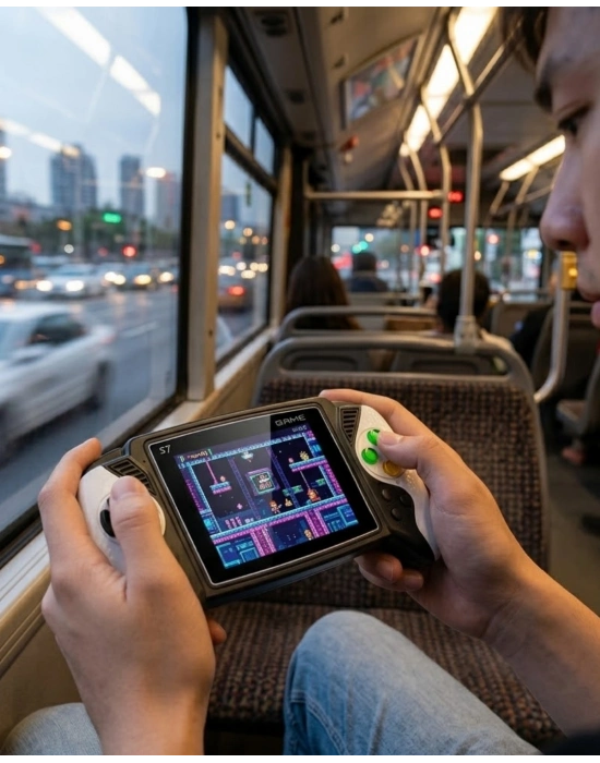 620 Klasik Oyunlu Mini El Konsolu Şarjlı Batarya HD Görüntü