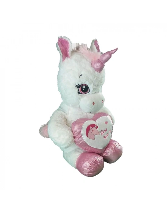 ® 63019 Peluş 60 cm Kalpli Boynuzlu At