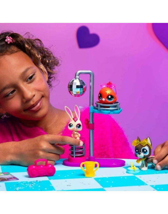 6377 SUN- LİTTLEST PETSHOP MİNİŞLER  DISCO NİGHT  OYUN SETİ