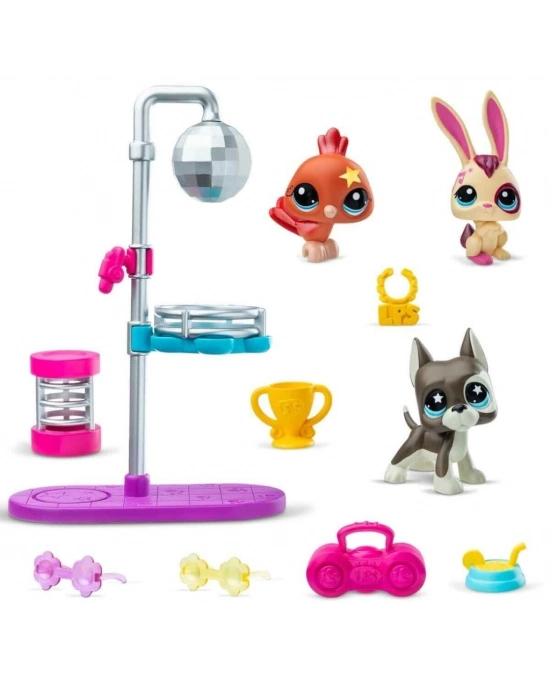 6377 SUN- LİTTLEST PETSHOP MİNİŞLER  DISCO NİGHT  OYUN SETİ