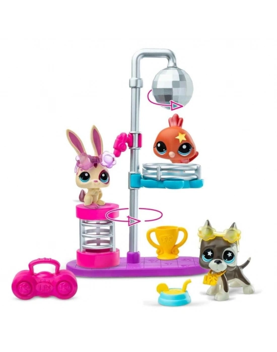 6377 SUN- LİTTLEST PETSHOP MİNİŞLER  DISCO NİGHT  OYUN SETİ