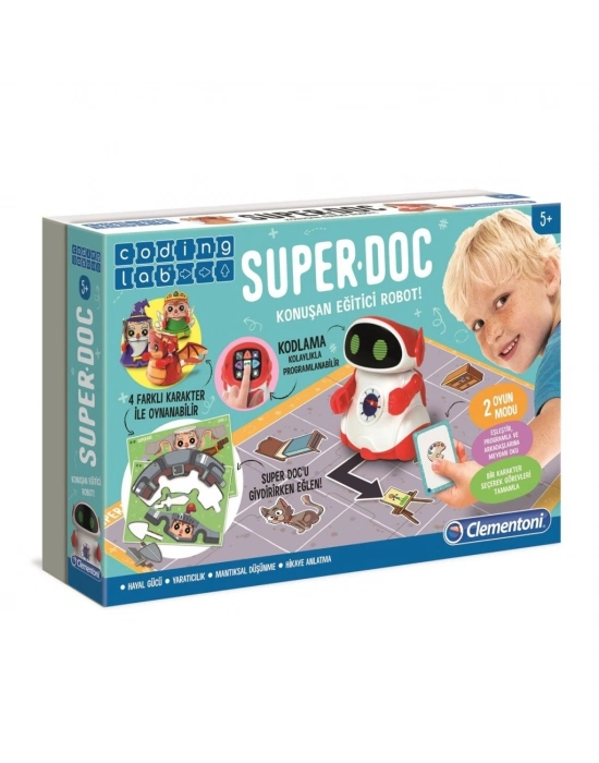 64960 Super Doc - Eğitici Konuşan Robot / Kodlama-Coding Lab +5 yaş