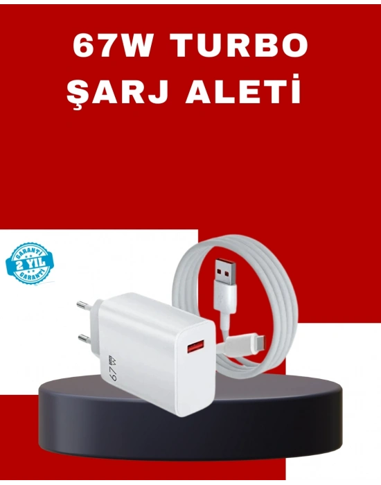 67 Watt Yüksek Güç Şarj Adaptörü Mi 10 Mi 11 Mi 12 Uyumlu
