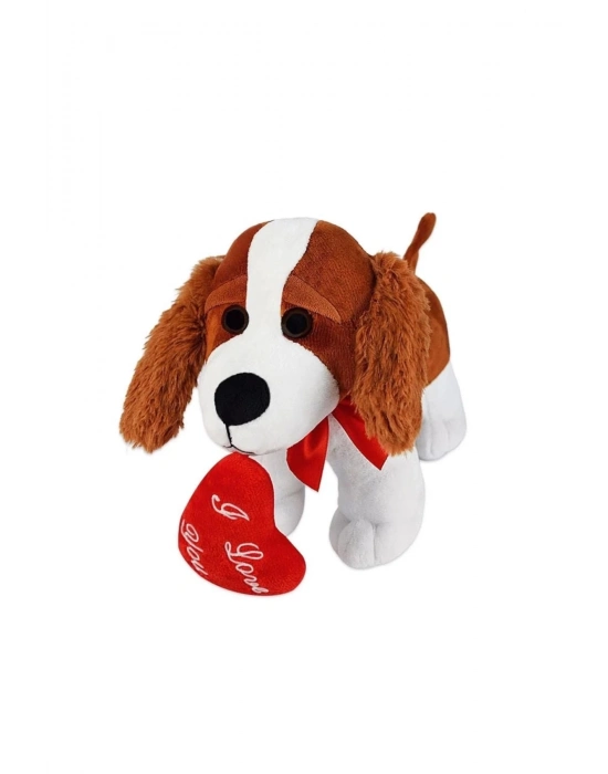 62876 Peluş 20 cm Kalpli Köpek