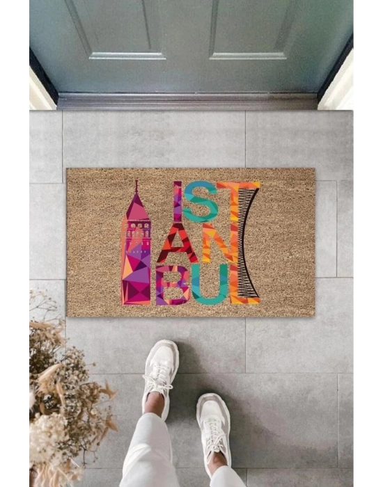 Bfs Dijital Baskı Bej İstanbul Paspas K-3029