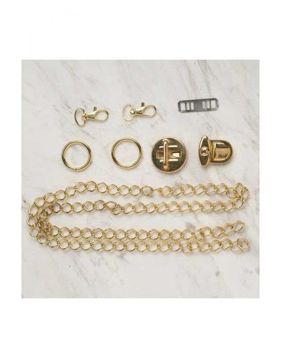 Bfs Çanta Aksesuar Seti Altın