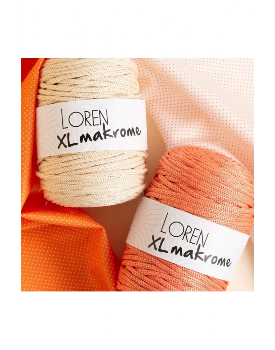 Loren XL Makrome Kırmızı El Örgü İpi - R048 - 33714