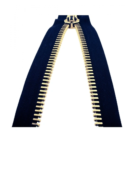 Demir Dişli Çanta Fermuarı en 3 cm Petrol Mavisi