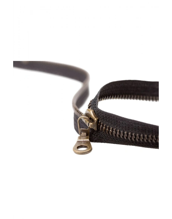 Demir Dişli Çanta Fermuarı en 3 cm Petrol Mavisi