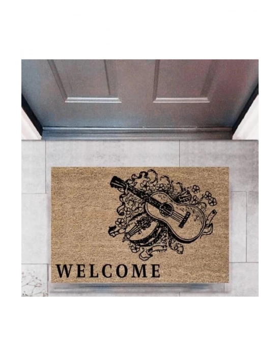 Bfs Kapı Önü Paspası Dekoratif Dijital Baskı Müzikp-2749