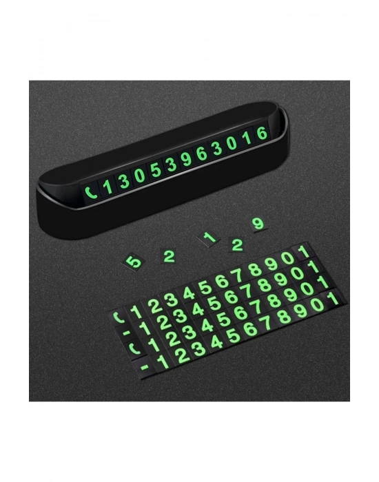 Bfs Pratik Fosforlu Telefon Numarası Yamzak İçin Araç İçi Oto Numaratör Numaralık