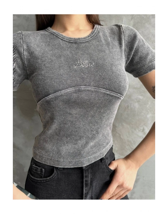 Nakis Islemeli Asit Yikamali Bluz – Uygun Fiyatlı, Hızlı Kargo, Trend Ürün - Şık Tasarım - Şık Ta...