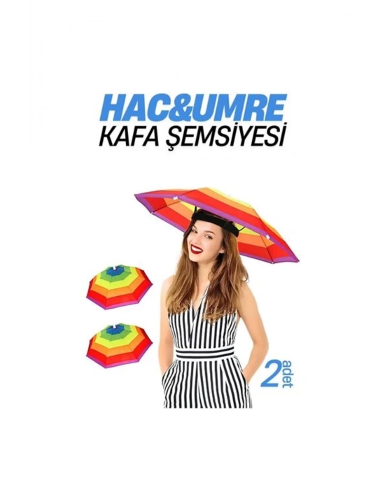 BFS Hac Umre Kafa Şemsiyesi Güneş Koruma Şemsiyesi 2 adet