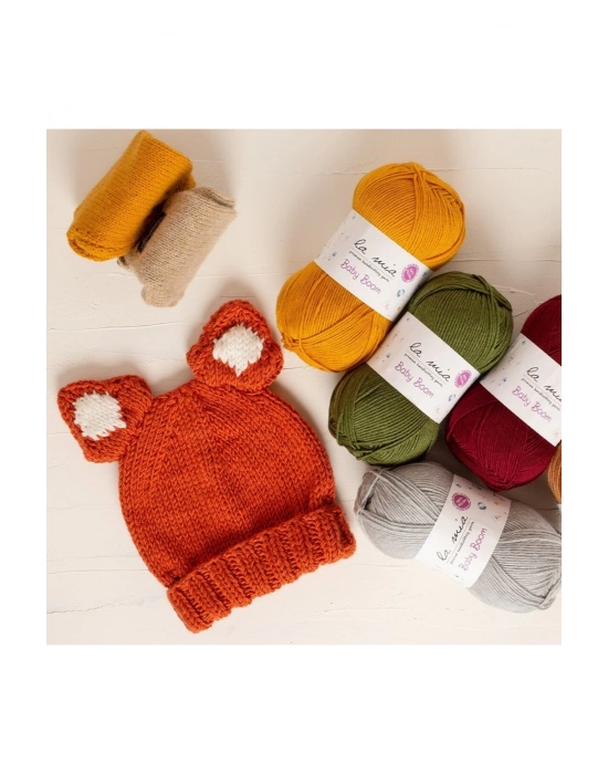 La Mia Baby Boom Neon Turuncu El Örgü İpi - 1212 - 34109