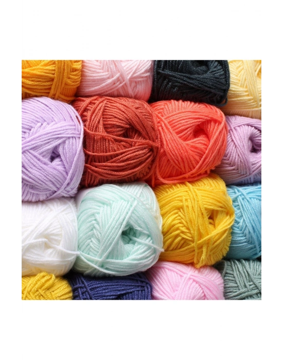 La Mia Baby Boom Neon Turuncu El Örgü İpi - 1212 - 34109