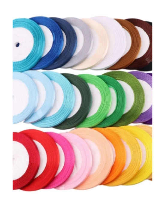 Bfs Saten Kurdele 6 Mm Orange 10 Metre