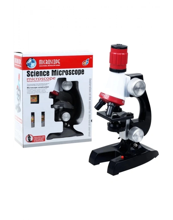 Eğitici Mikroskop Kiti Zoom Led Işıklı 100x 400x 1200x ST1200X