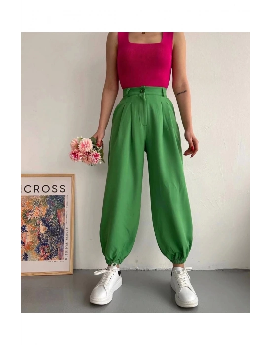 Şalvar pantolon yeşil s23202