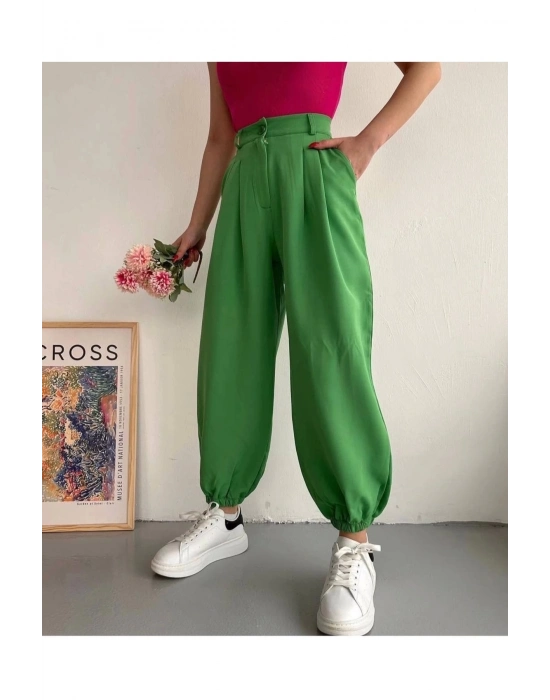 Şalvar pantolon yeşil s23202