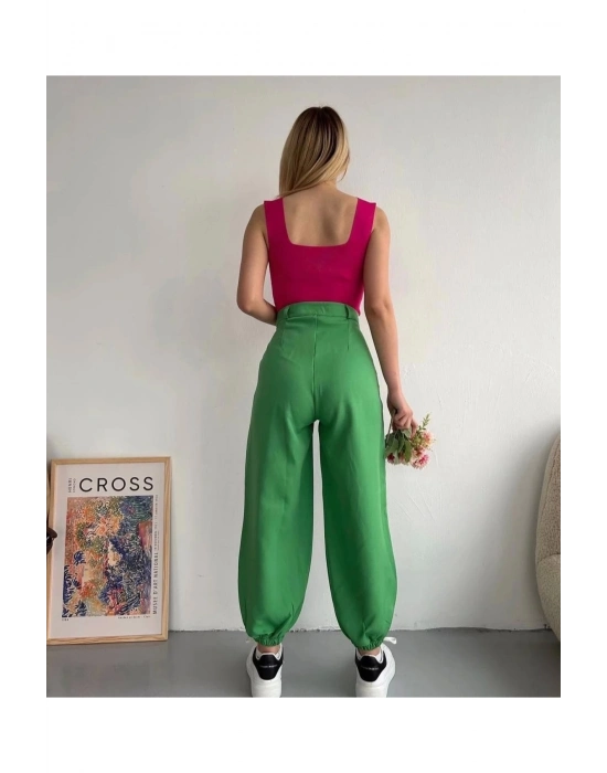 Şalvar pantolon yeşil s23202