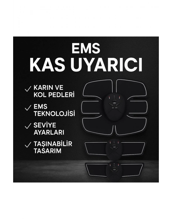 Titreşimli Ems Spor Ve Fitness Cihazı Karın Kası Kol Bacak 2025 Model