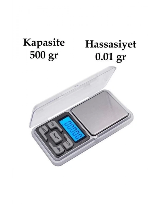 Bfs Dijital Hassas Elektronik Cep Terazi Tartı 500 Gr 001 Gr Hassasiyet