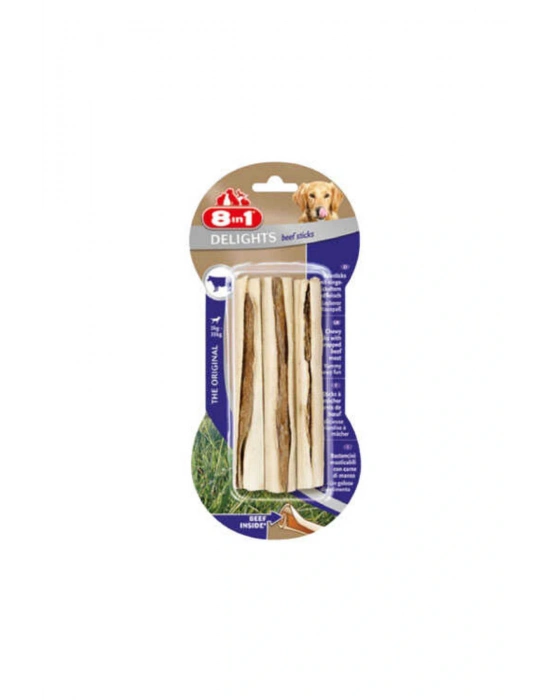 8 In 1 Delights Sticks Tavuklu Köpek Kemik Ödülü 3 Adet 75 Gr