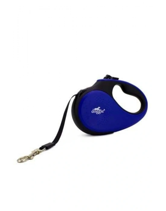 Doggie Soft Otomatik Köpek Uzatma Tasması Small Royal Mavi 15 Kg 5 Mt