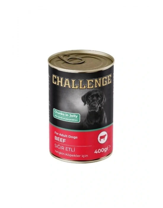 Challenge Sığır Etli Yetişkin Konserve Köpek Maması 400 Gr