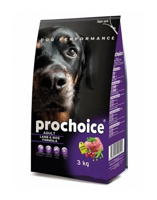 Pro Choice Adult Lamb Kuzu Etli Yetişkin Köpek Maması 3 Kg