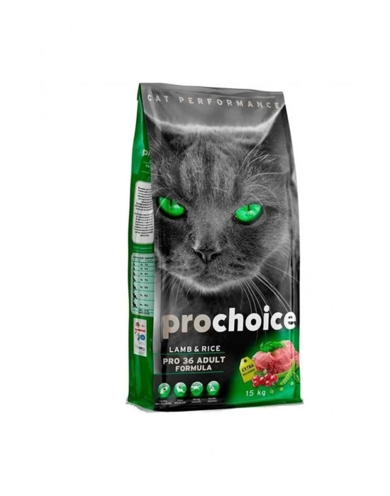 Pro Choice Pro 36 Kuzu Pirinçli Yetişkin Kedi Maması 15 Kg