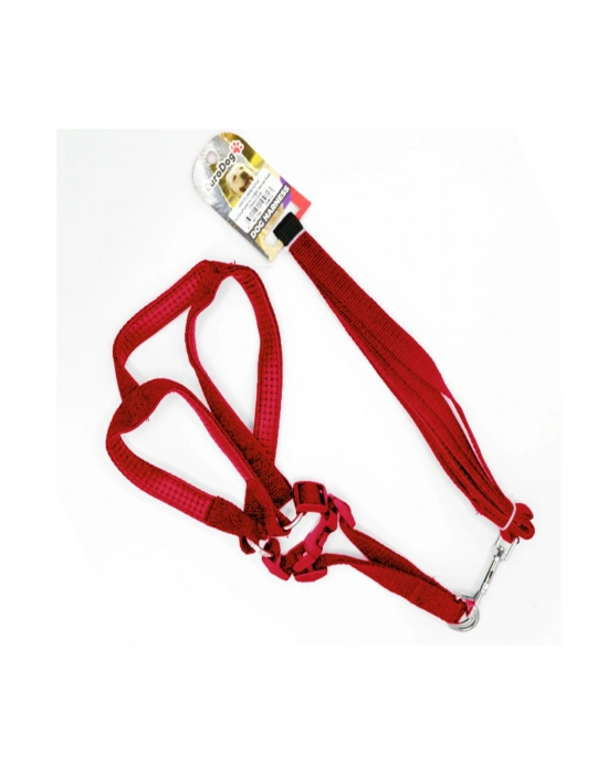 Euro Dog Köpek Uzatma Tasması ve Göğüs Tasması Kırmızı 120 Cm - 454-JCLH734-KIRMIZI-454-JCLH734-KIRM