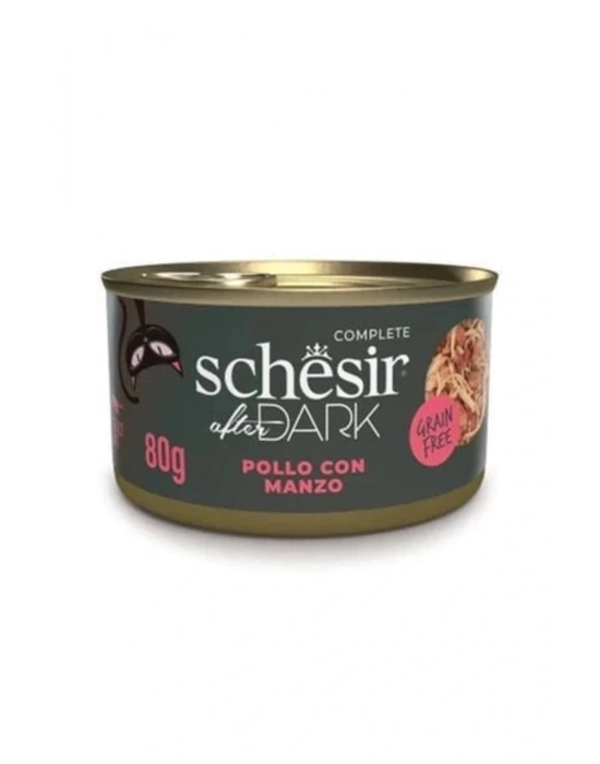Schesir After Dark Pate Tavuklu Ve Sığır Etli Yetişkin Kedi Konservesi 80 Gr