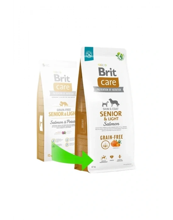 Brit Care Senior Light Tahılsız Somonlu Yaşlı Diyet Köpek Maması 12 Kg