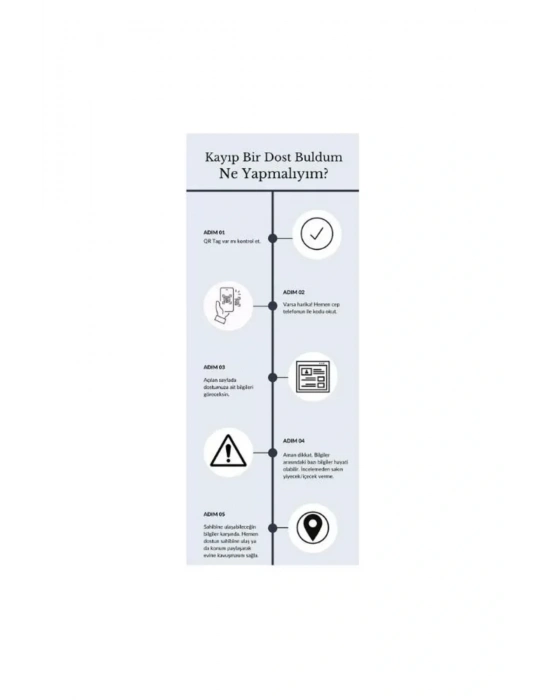 Proone Qr Tag Smart Id İsimlik Kedi Ve Köpek Künyesi 1 Adet