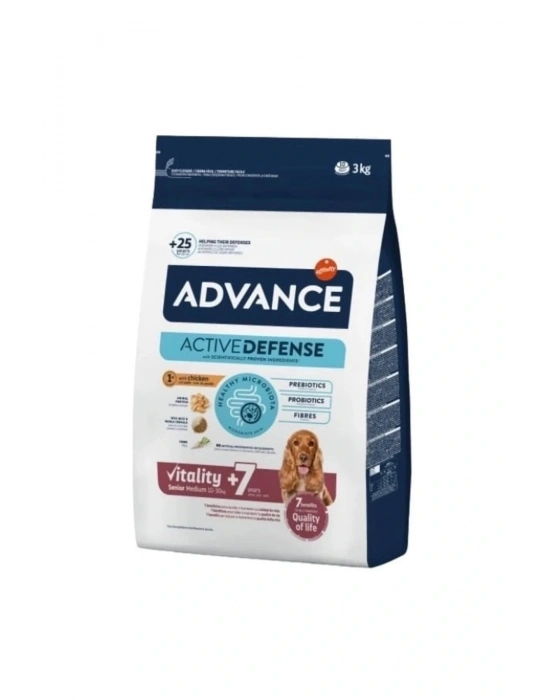 Advance Senior Medium Tavuklu Orta Irk Yaşlı Köpek Maması 3 Kg