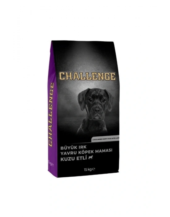 Challenge Kuzu Etli Büyük Irk Yavru Köpek Maması 15 Kg