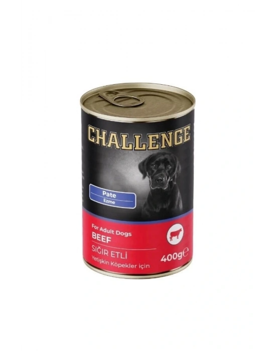 Challenge Pate Sığır Etli Yetişkin Konserve Köpek Maması 400 Gr