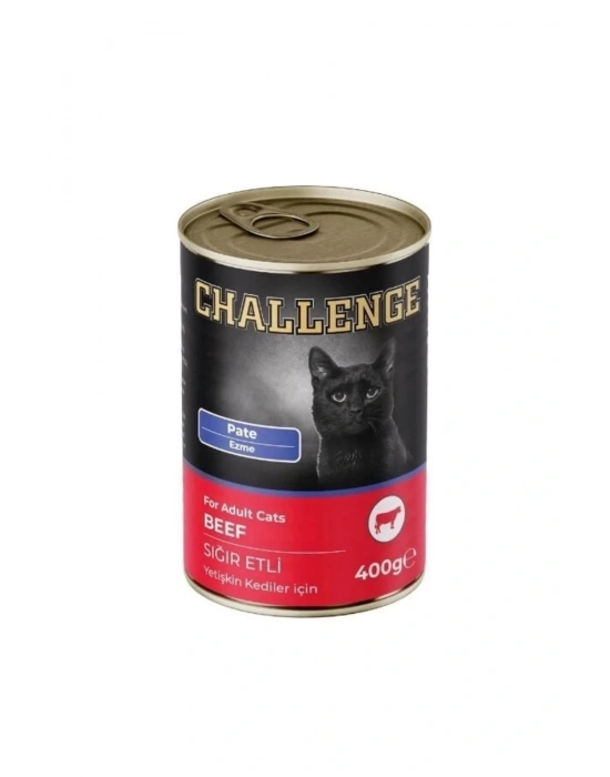 Challenge Pate Sığır Etli Yetişkin Konserve Kedi Maması 400 Gr