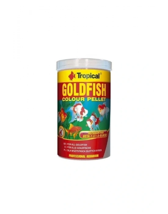 Tropical Goldfish Colour Pellet Japon Balıkları Renklendirici Granül Balık Yemi Small 250 Ml 110 Gr
